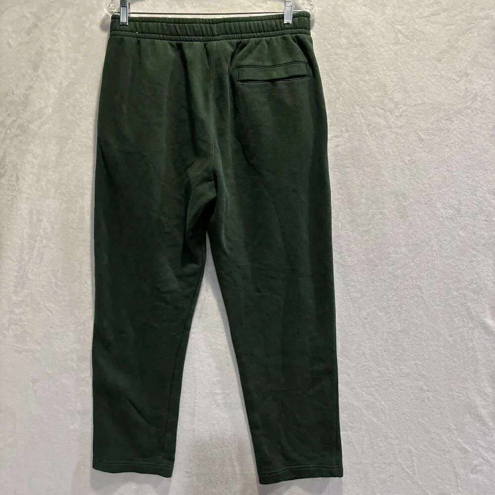 Nike Sportswear Club Fleece Sweatpants Pants Men's Medium Green Embroidered Logo